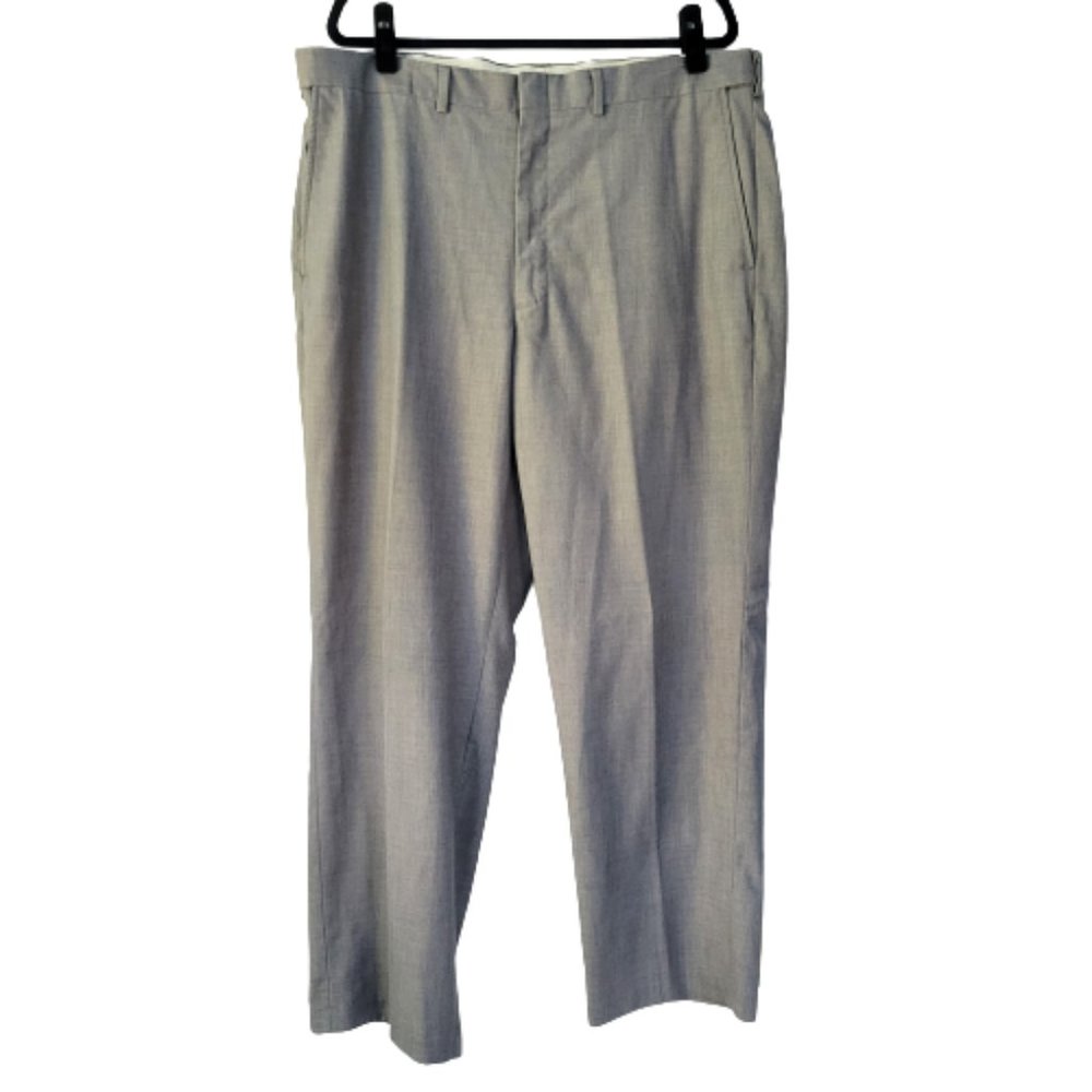 Haggar Men's Dress/Work Pants Grey Heather 42x30